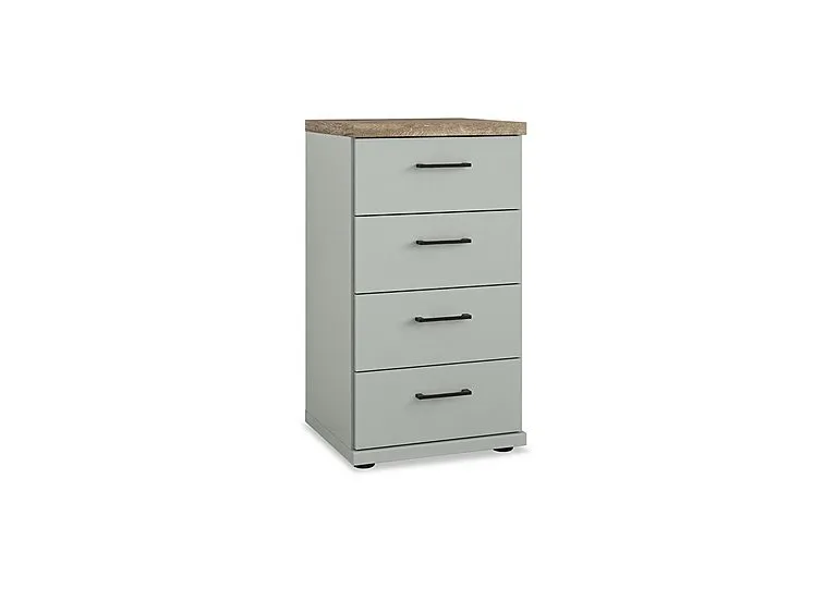 Adeline Narrow 4 Drawer Chest - Sage