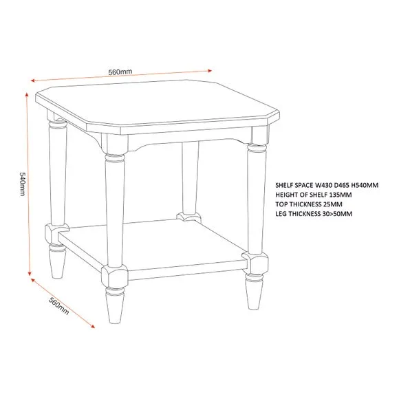 Chantilly Side Table 5