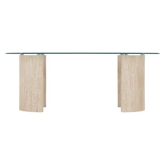 Malena Travertine Effect Coffee Table 3