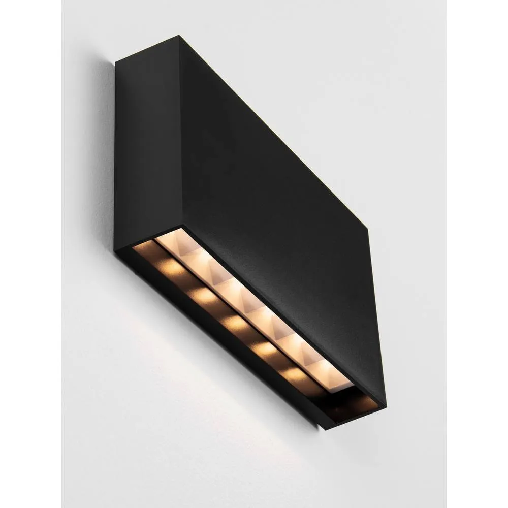 Netlighting Yoko Outdoor Wall Down Lamp Sandy Black LED 7W 374lm IP65 3000K 5