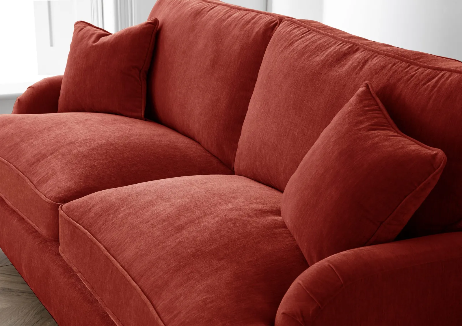 The Great Sofa Company Orla 2 Seater Sofa Manhattan Ice in Terracotta 2