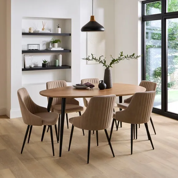 Shea Set of 2 Dining Chairs, Velvet 2
