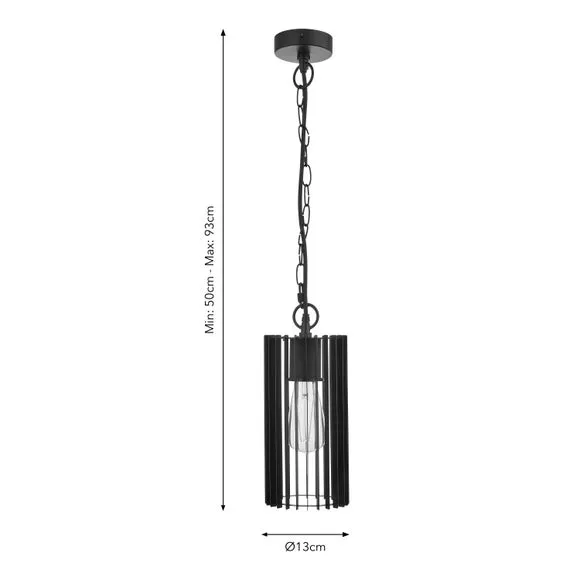 Reno Industrial Adjustable Outdoor Pendant Light 6
