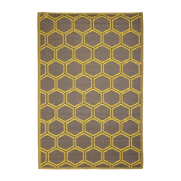 Fallen Fruits Honeycomb Outdoor Rug 2