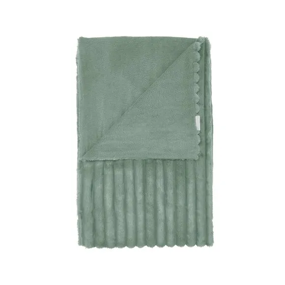 Cosy Ribbed Throw Blanket 130cm x 170cm 2