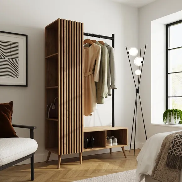 Rafe Clothes Rail with Storage 2