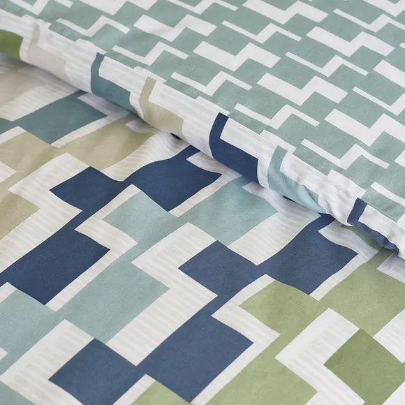 Catherine Lansfield Bryson Polycotton Duvet Cover & Pillowcase Set 4