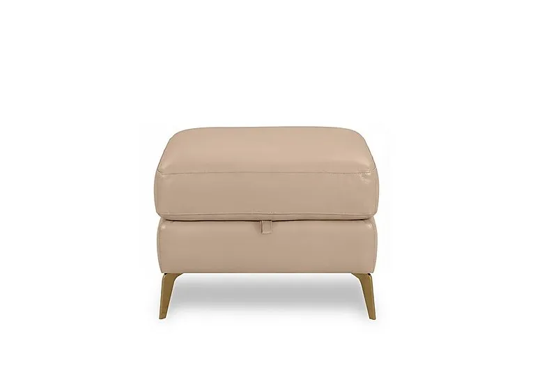 Eclipse Leather Storage Footstool
