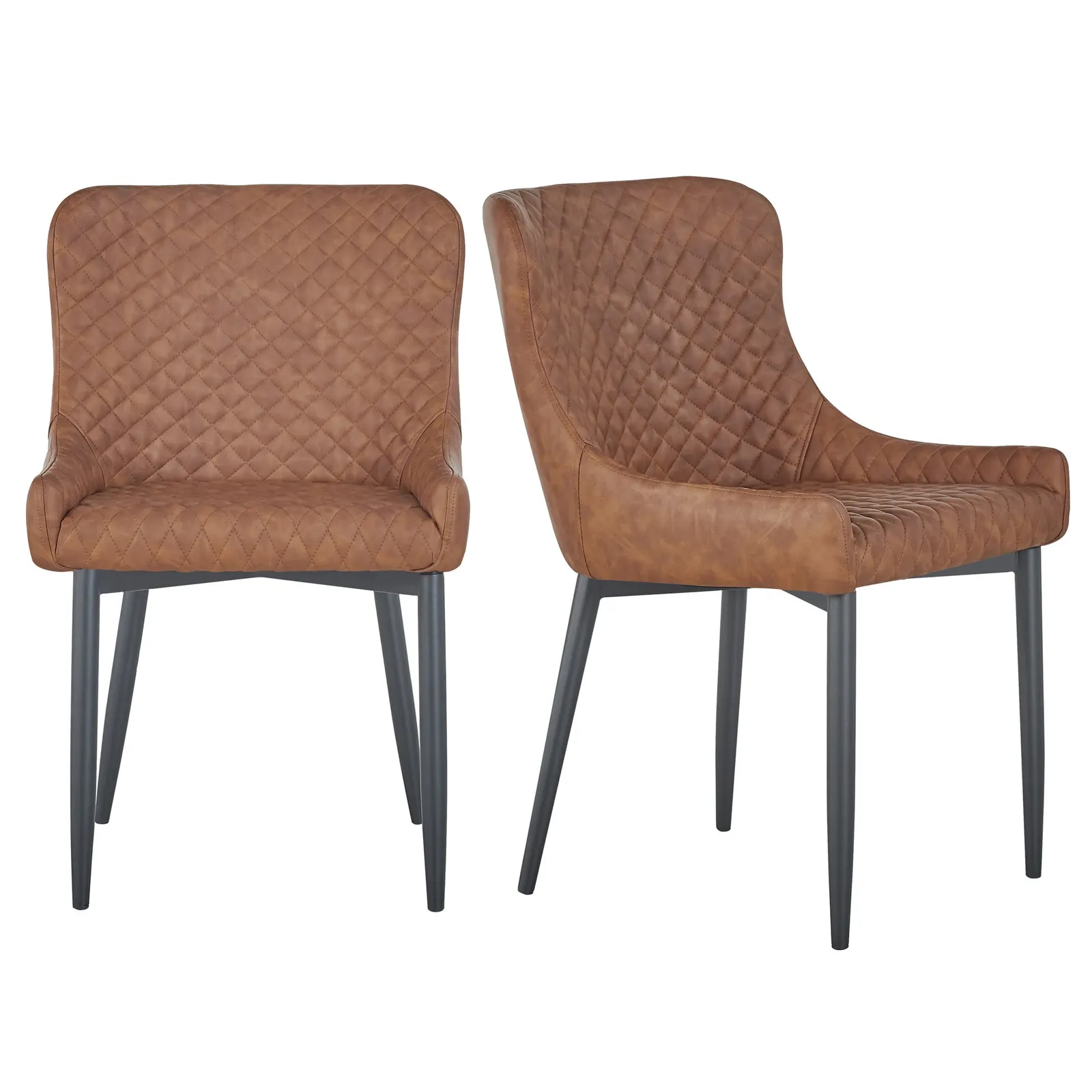 Set of 2 Montreal Dining Chairs, Faux Leather 1