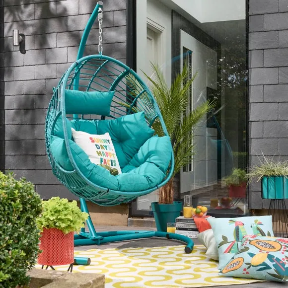 Elements Peacock Hanging Egg Chair 2