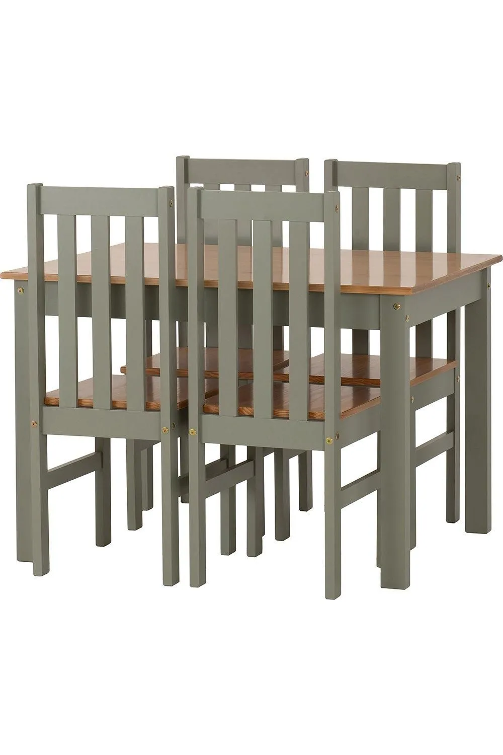 Seconique Ludlow 1+4 Dining Set in Green 3