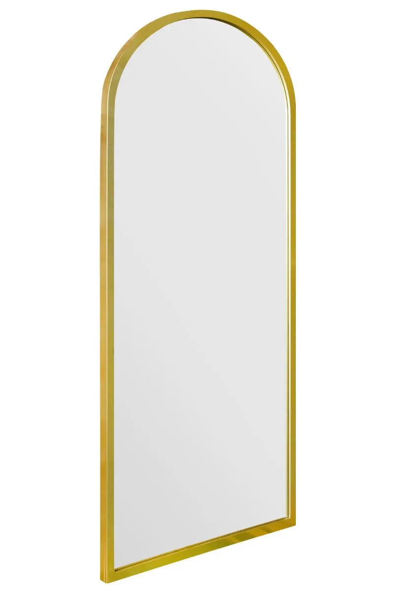 MirrorOutlet Gold Metal Framed Arched Garden Wall Mirror 63" X 21" (160CM X 53CM) 4