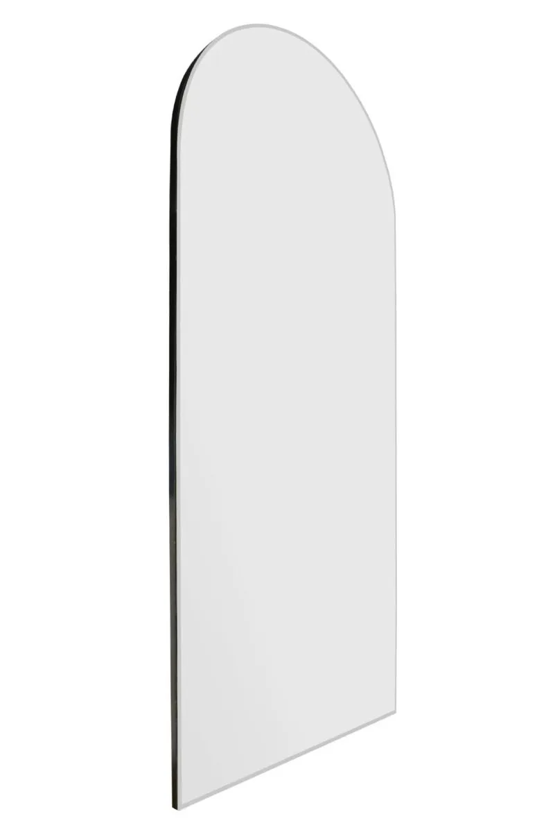 MirrorOutlet The Arcus - Frameless Arched Leaner/Wall Mirror 47" X 20" (120CM X 50CM) in Silver 3