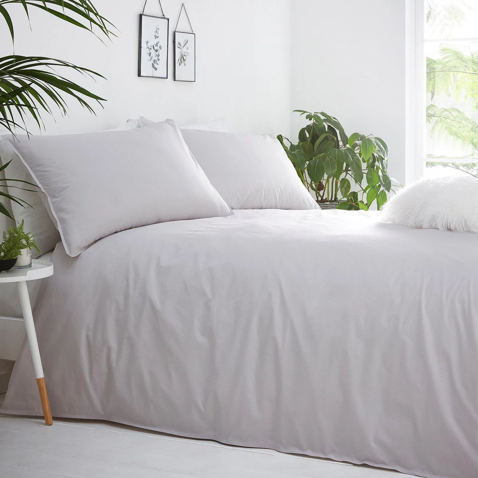 Washed Cotton Double Duvet Set