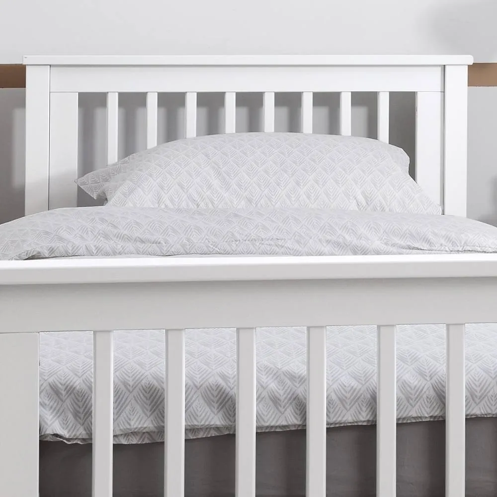 Nöa and Nani Hampshire Single Bed Frame in White 3