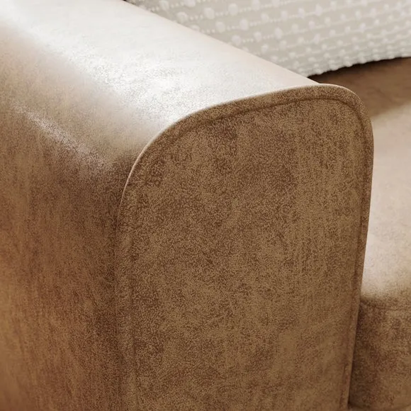 Abel Arizona Faux Leather Reversible Corner Chaise Sofa 4