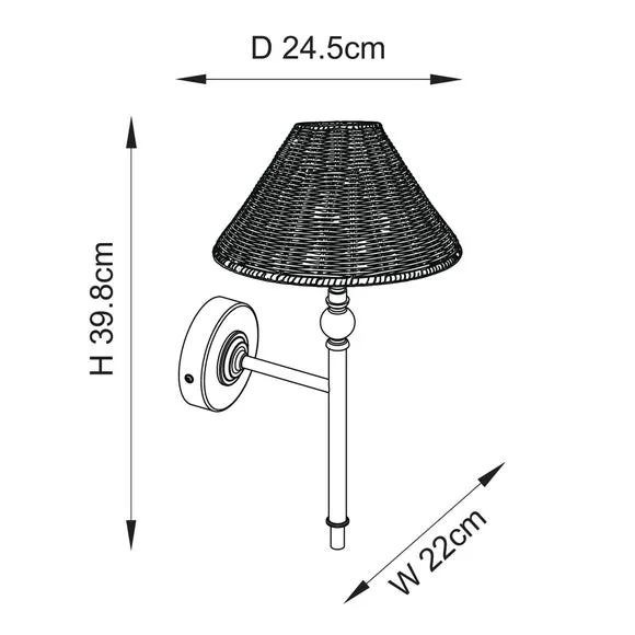 Vogue Zadar Wall Light 6