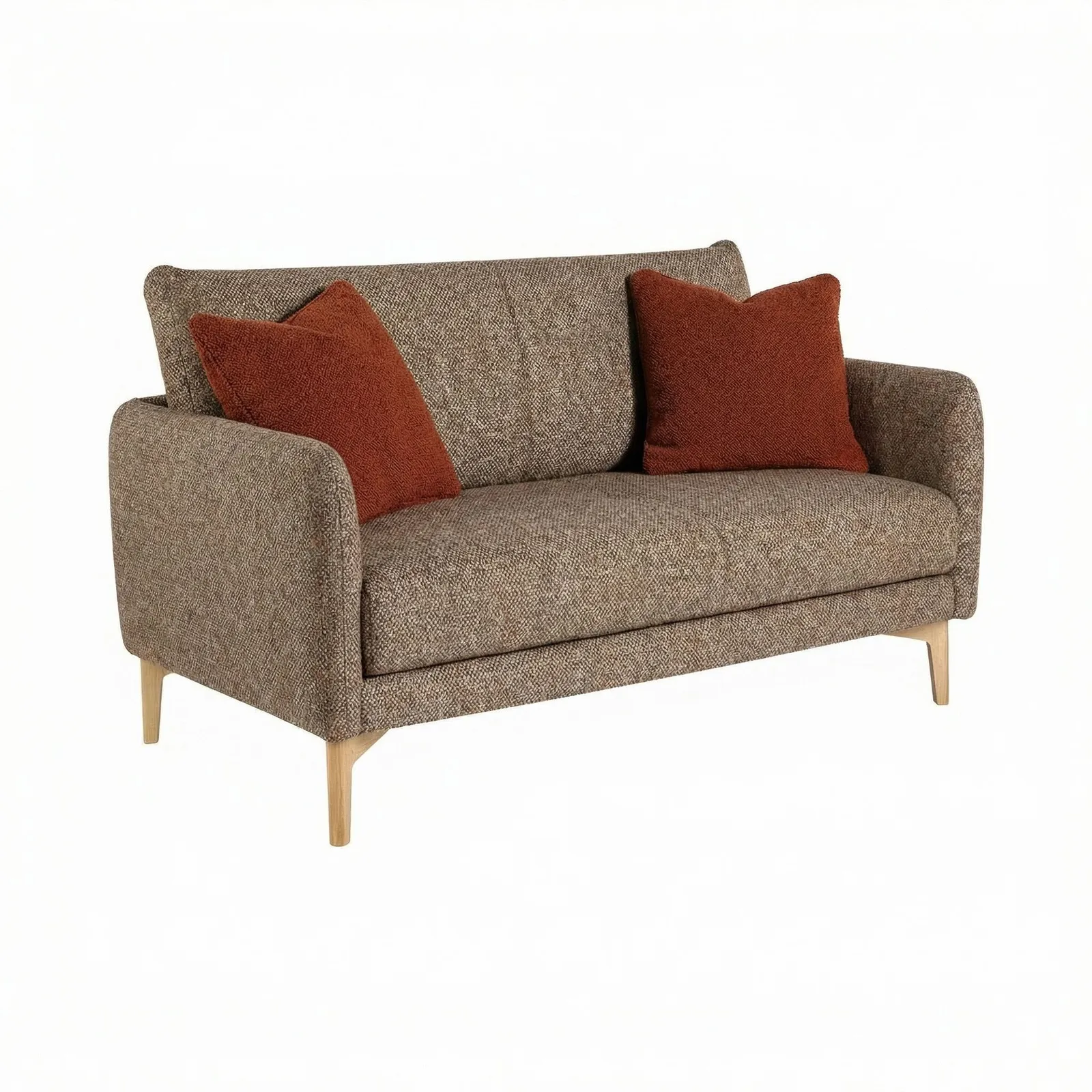 Ercol Aosta Small Sofa, Brown Fabric | Barker & Stonehouse 2