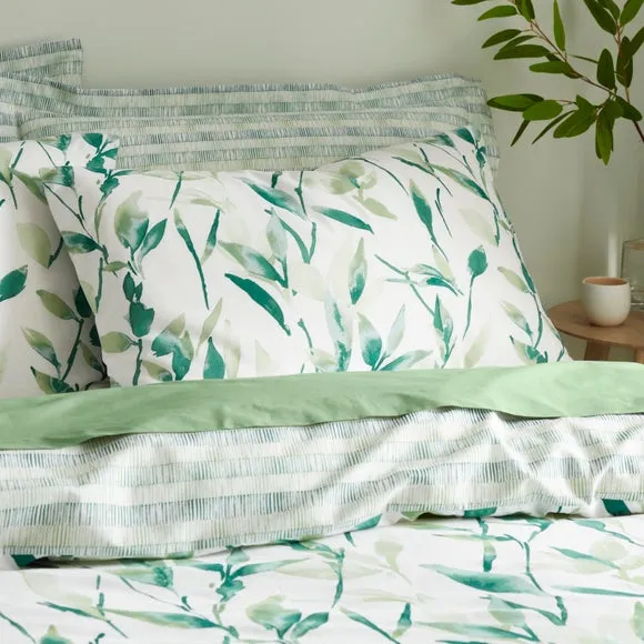 Zen Reversible Polycotton Duvet Cover and Pillowcase Set 2