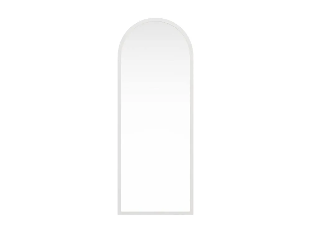 Vente-unique Large Arched Mirror In Paulownia Wood - L. 65 X H. 170 Cm - White 4