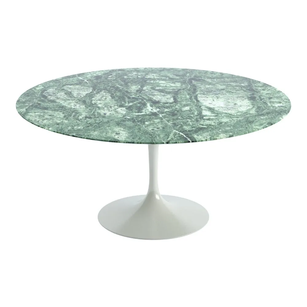 Knoll Saarinen Dining Table with White Base in Verdi Alpi 152cm 3