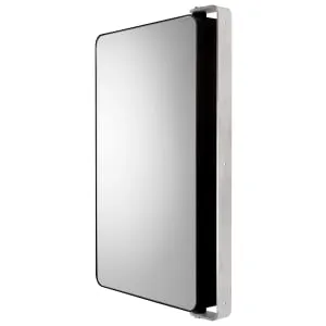 Croydex Arun Matt Black Small Pivoting Cabinet 2