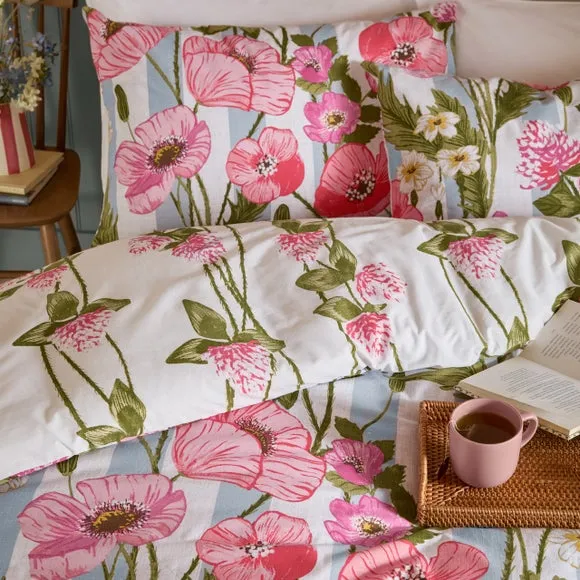 Wylder Nature Poppy Trail Polycotton Duvet Cover & Pillowcase Set 2