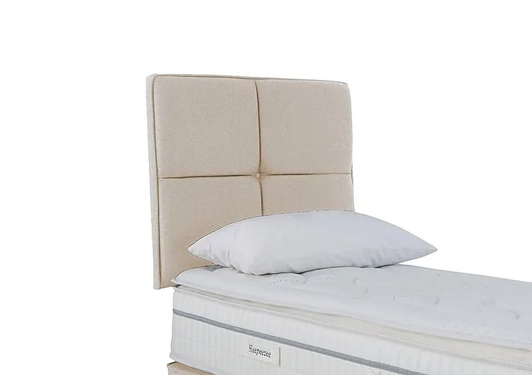Dalmore Strutted Headboard - Single - Tweed Cream