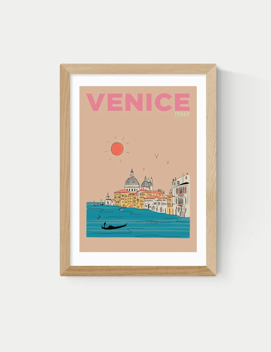 East End Prints Venice Italy Framed Art Print Natural