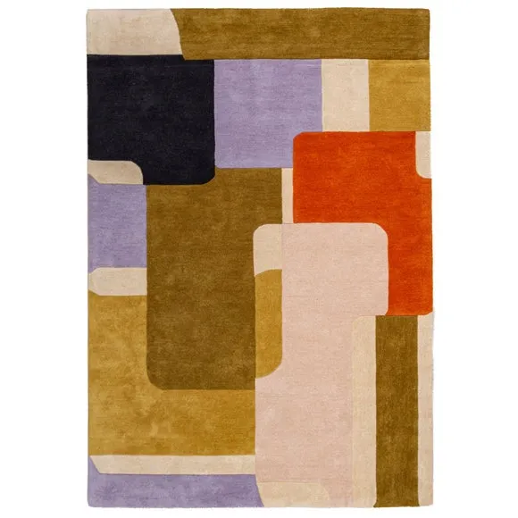 Jax Geometric Modern Wool Rug 5