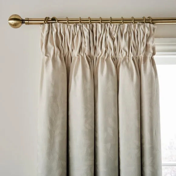 Dorma Whispering Leaves Pencil Pleat Blackout Curtains 1