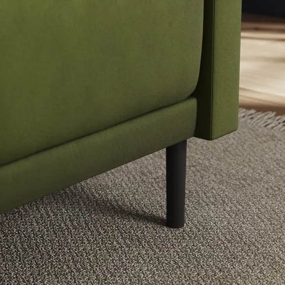 Mae Corner Dining Bench, Matte Plush Velvet 4