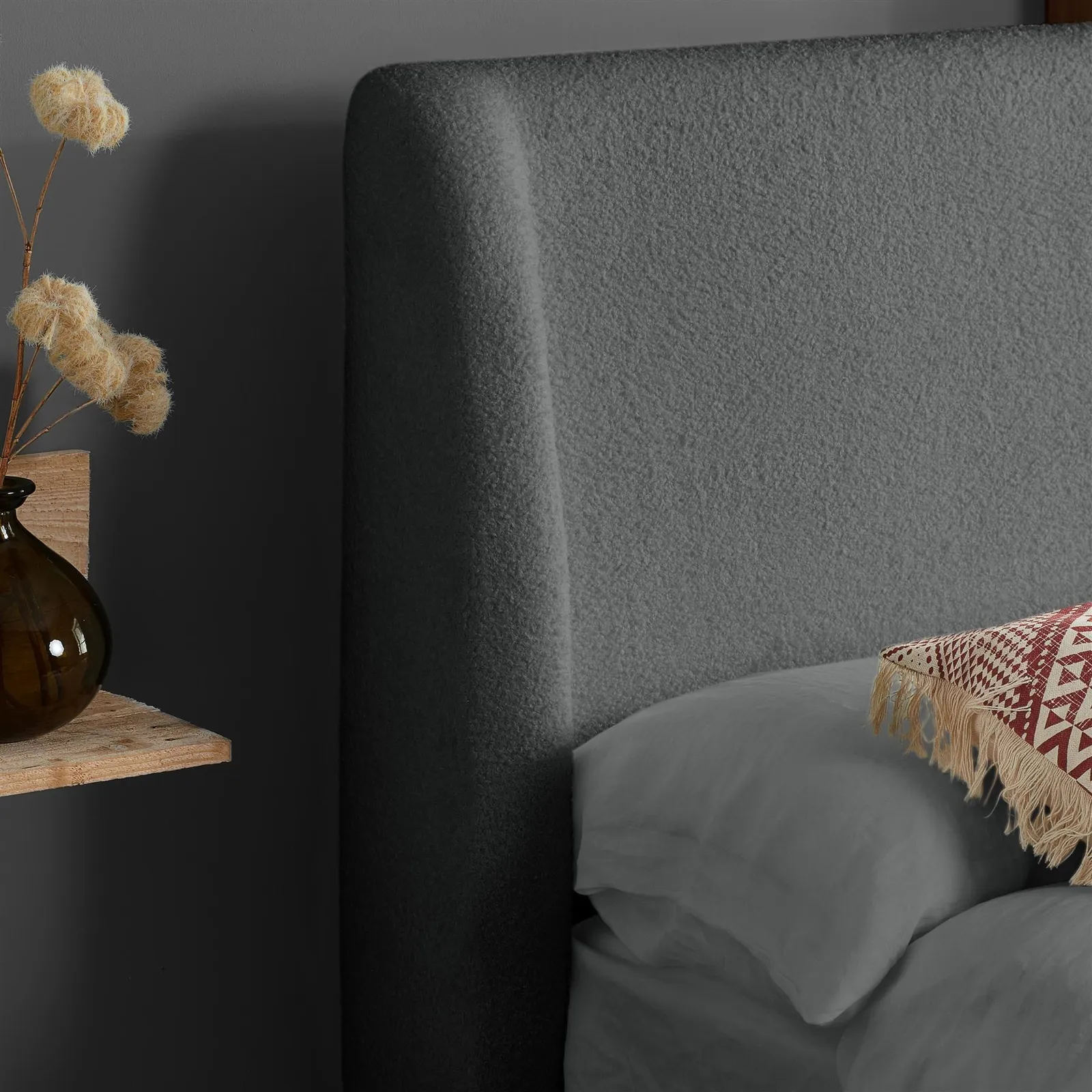 Birlea Ottoman Bed Frame Wooden Halfden in Grey 4