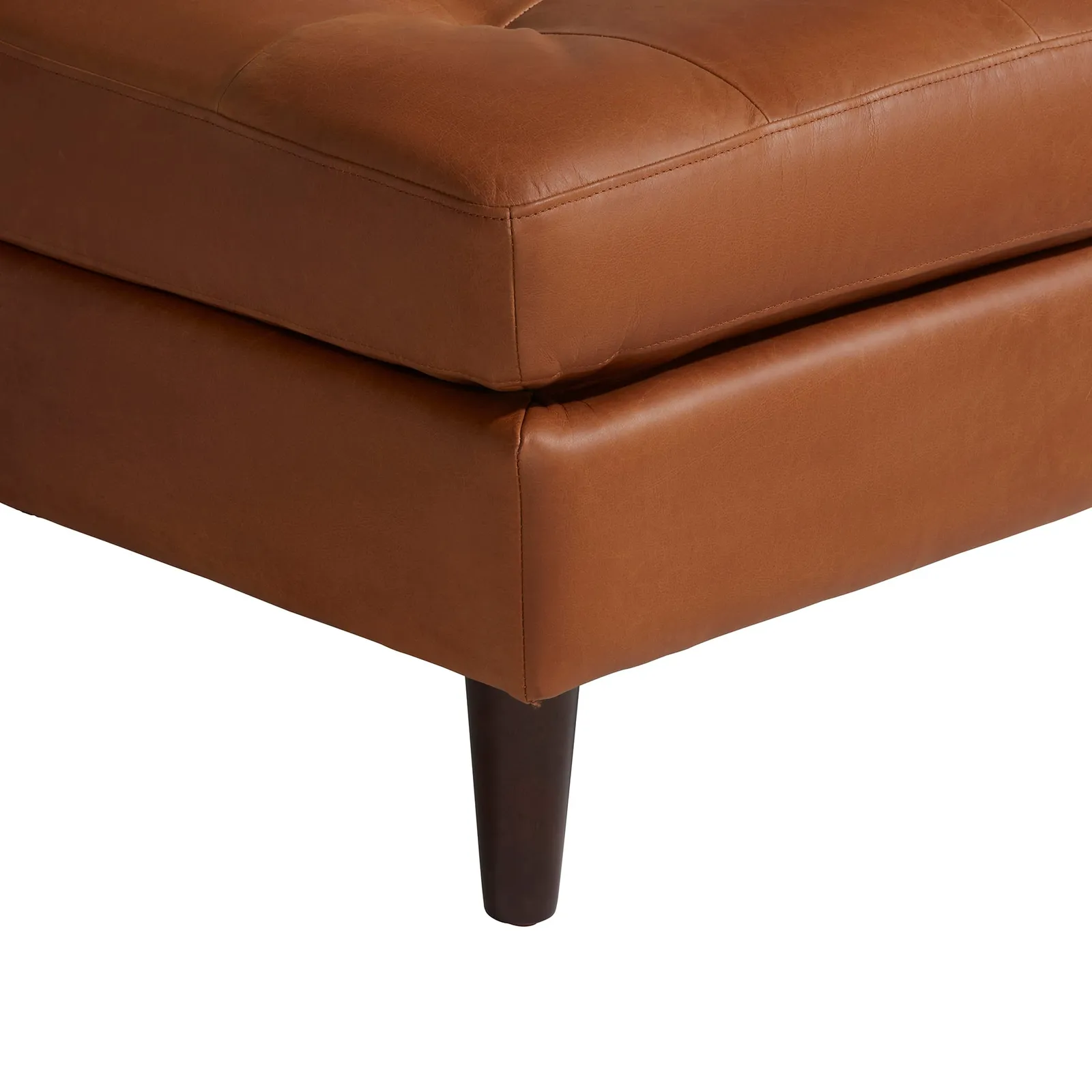 Hemingway Ottoman, Brown Leather | Barker & Stonehouse 6