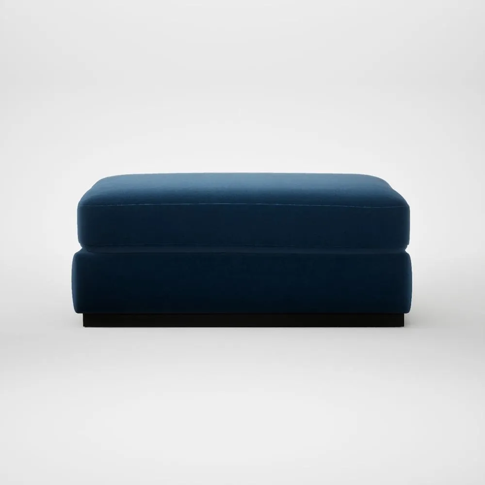 Heal's Trento Ottoman Smart Velvet Petrol 2