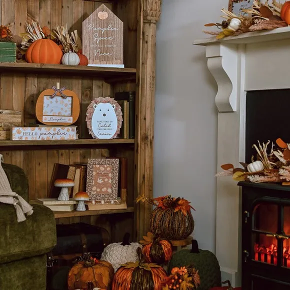 Pumpkin Spice & All Things Nice Shaped Orange Photo Frame 2