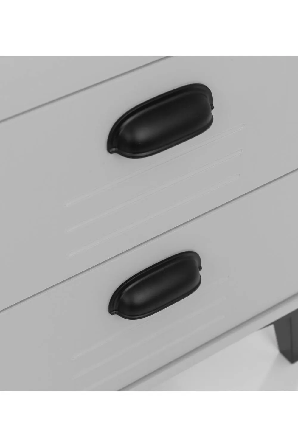 Julian Bowen Lakers Locker Style 6 Drawer Wide Chest in Grey 4