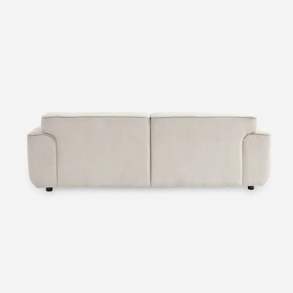 sweeek 3-seater Corduroy Sofa in Beige 3