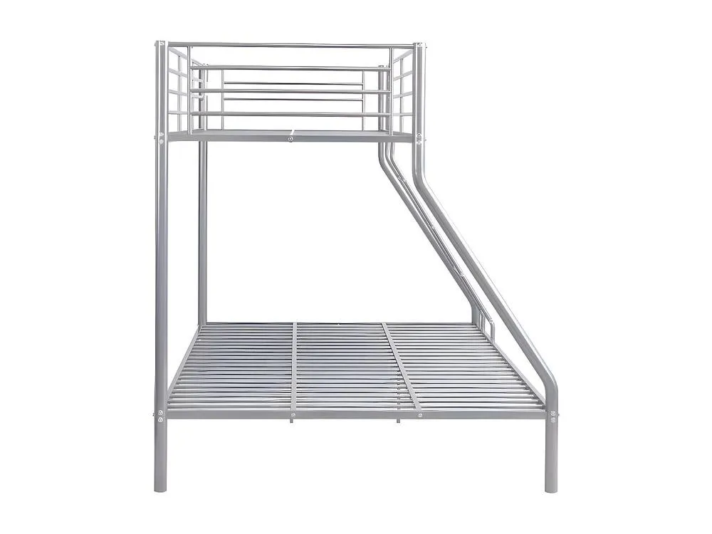 Vente-unique Bunk Beds - 90 & 140 X 190 Cm - Steel - Silver - ELEVATIO IV 6