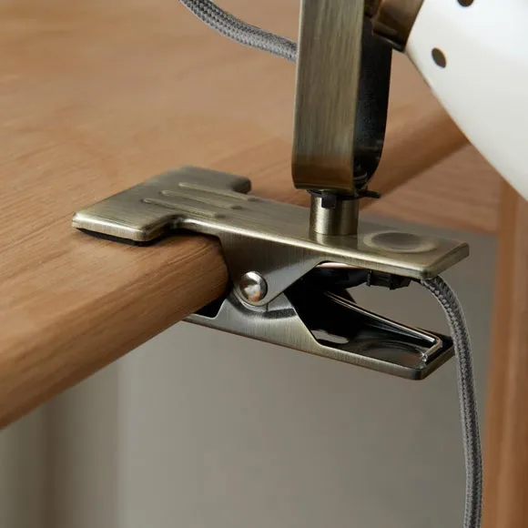 Miley Industrial Plug In Adjustable Clip On Desk Light 4