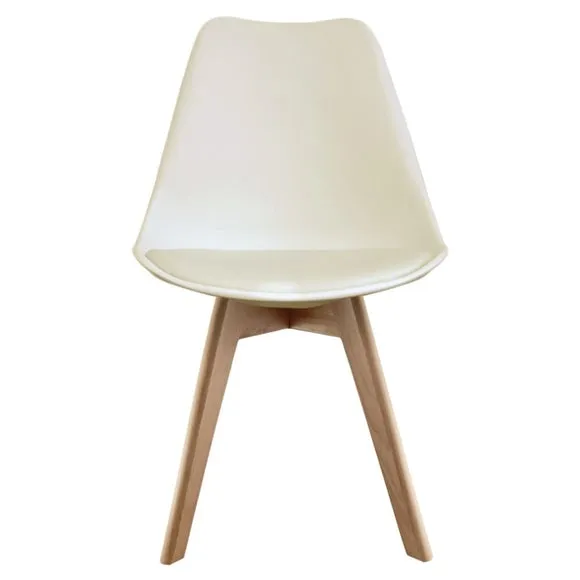 Fusion Living Soho Plastic Dining Chair with Squared Legs 3