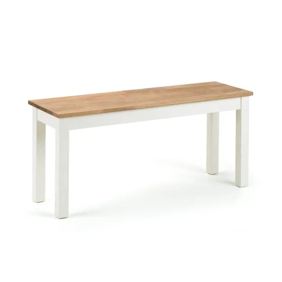 Return - Coxmoor 2 Seater Dining Bench, Solid Oak, 90cm 2