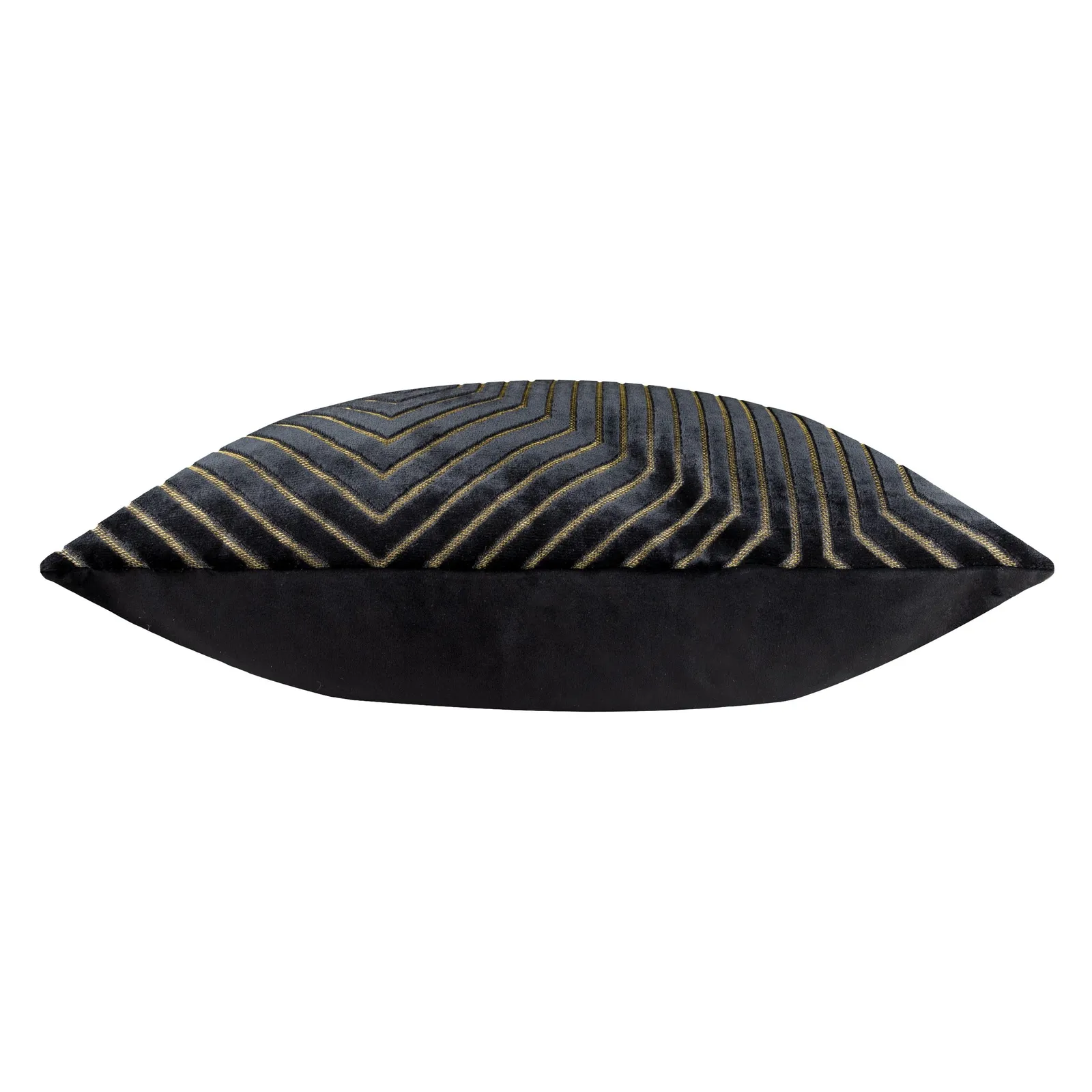 Paoletti Evoke Cut Velvet Cushion in Black 4