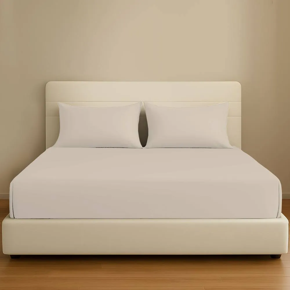 Pamposh 35cm Extra Deep Pocket Egyptian Cotton Fitted Sheet in Taupe