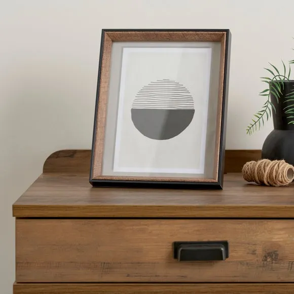 Fulton Natural and Black Photo Frame 1