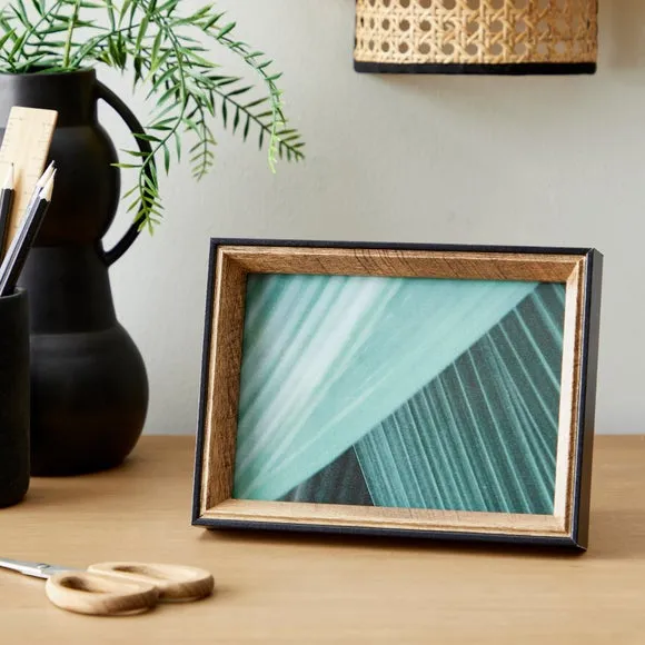 Fulton Natural and Black Photo Frame 1