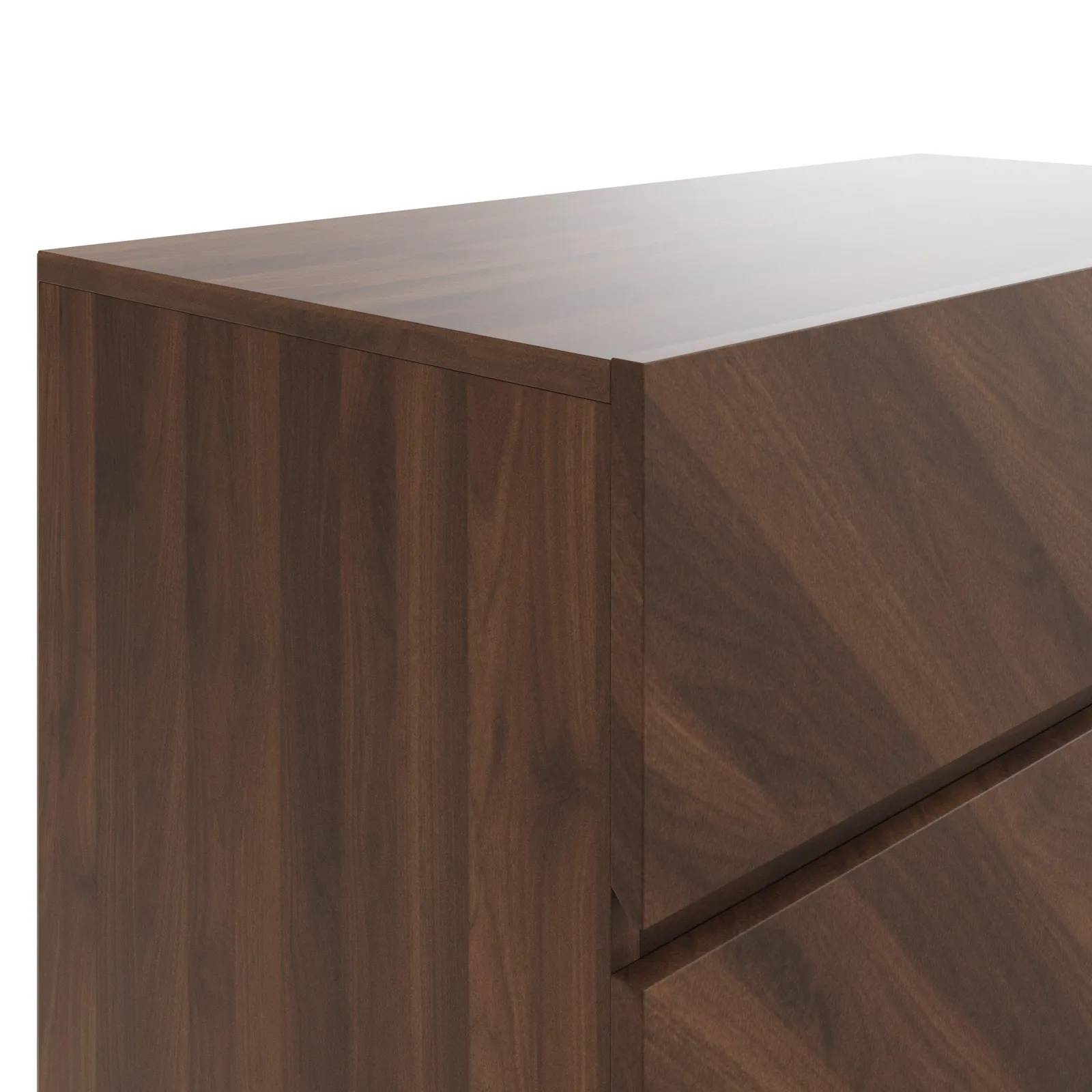GFW Catania 4 Drawer Chest in Walnut 5