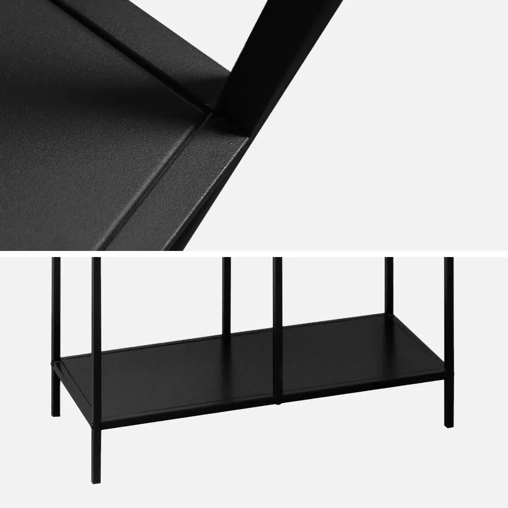 sweeek 6-tier Asymmetrical Bookshelf In Black Metal 4