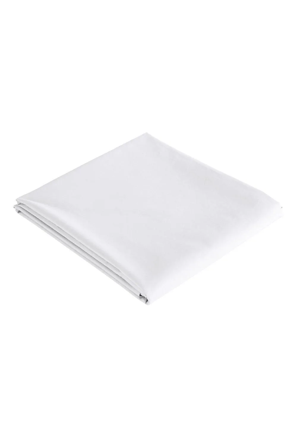 CHRISTY Pure Cotton Percale Flat Sheets in White