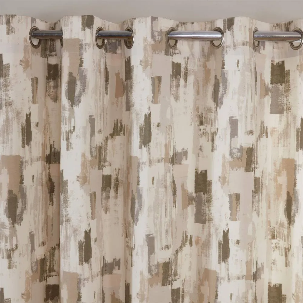 Sundour Bamford Eyelet Curtains in Brown 2